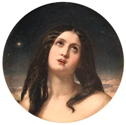 Young Woman Gazing Upward
